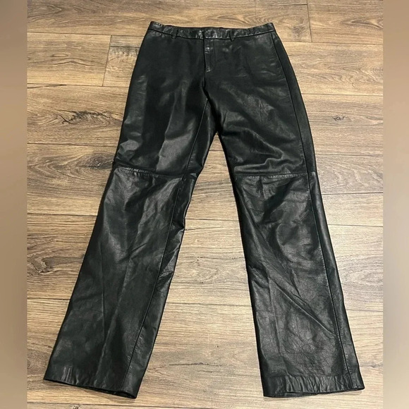 Vintage Nine West Genuine Leather‎ Pants Size 4 - Picture 2 of 6